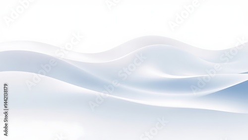 透明感ある青白い波形