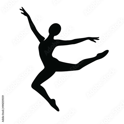 silhouette of a man dancing