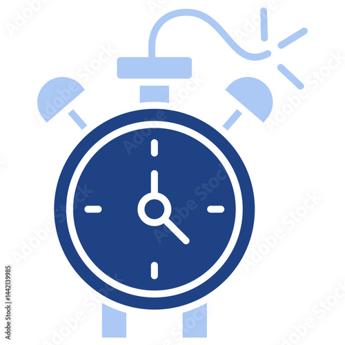 Time Sensitive Flat Blue Icon