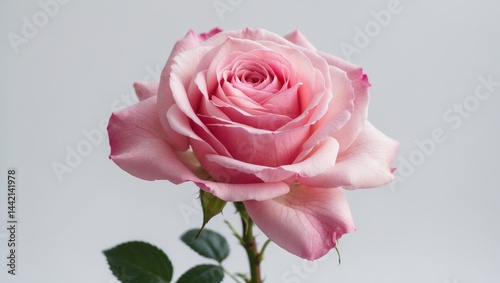 Wallpaper Mural Pink rose flower beautifully isolated on a white background Torontodigital.ca