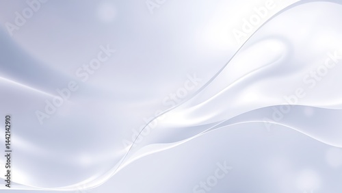 真珠のように輝くクリアホワイトウェーブ