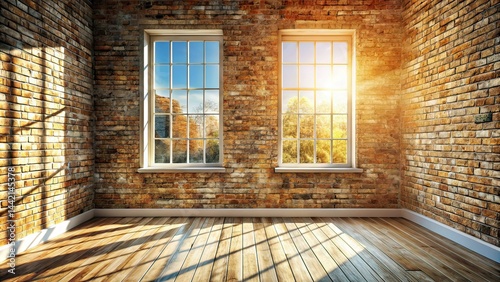 Grungy Wall Sunlit Room Window Photography, Interior Design, Home Decor