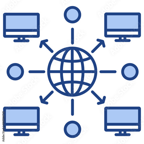 Decentralized Blue Icon