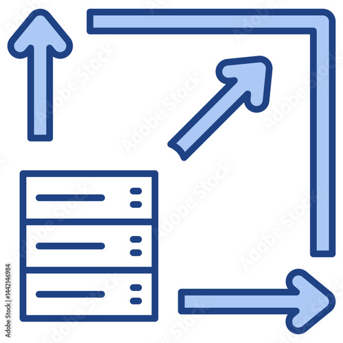 Scalability Blue Icon