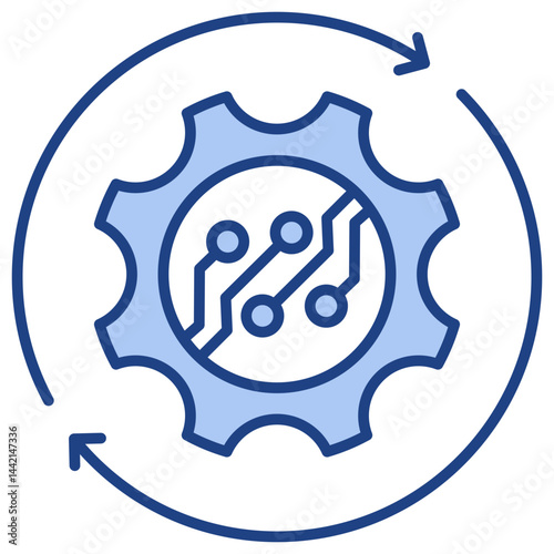 Automation Blue Icon