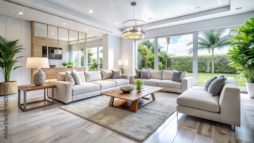 Minimalist Florida Living Room - Tilt-Shift AI Photo