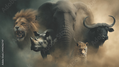 Obraz na płótnie African animals w salonie