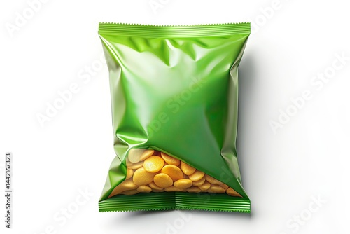Obraz na płótnie Modern Snack Packaging Mockup - Low Light Close-up w salonie