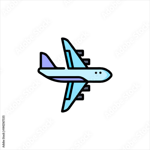 airplane icon vector illustration