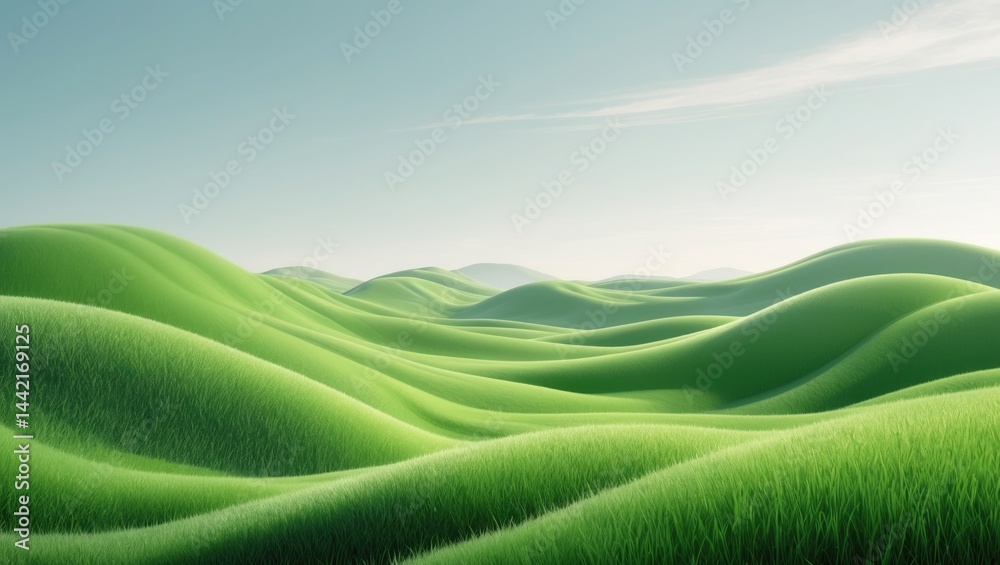 a white background featuring a green field a white background featuring a green field