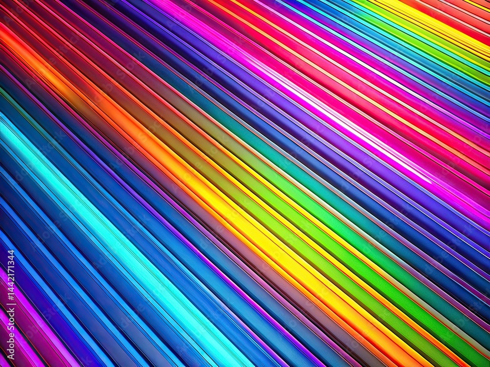 Neon Stripe Wallpaper Aerial Abstract Background - Copy Space
