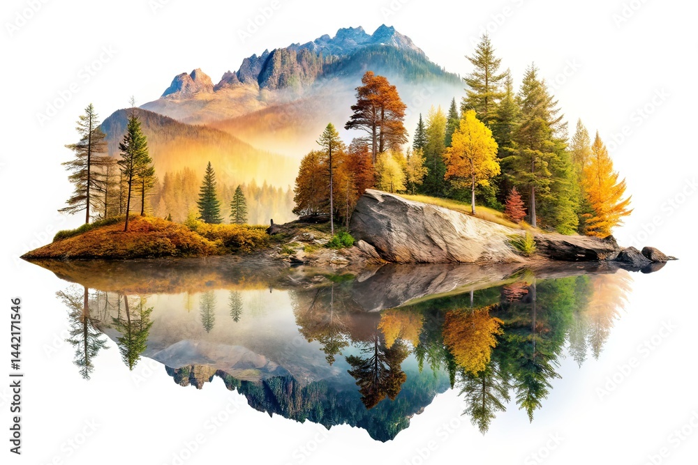 Neutral Tones Earthy Textures Double Exposure Design Backgrounds