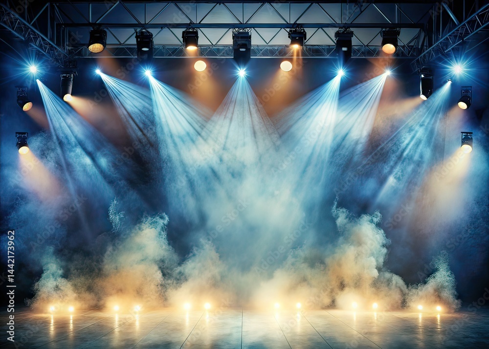 Open Stage Spotlight Fog Architectural Photography