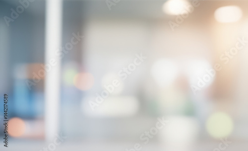 Wallpaper Mural Abstract blurred office interior with light background and soft colors. Torontodigital.ca