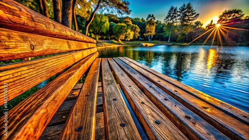 Park Bench Wood Pattern by Lakeside | Aged Wooden Bench Texture