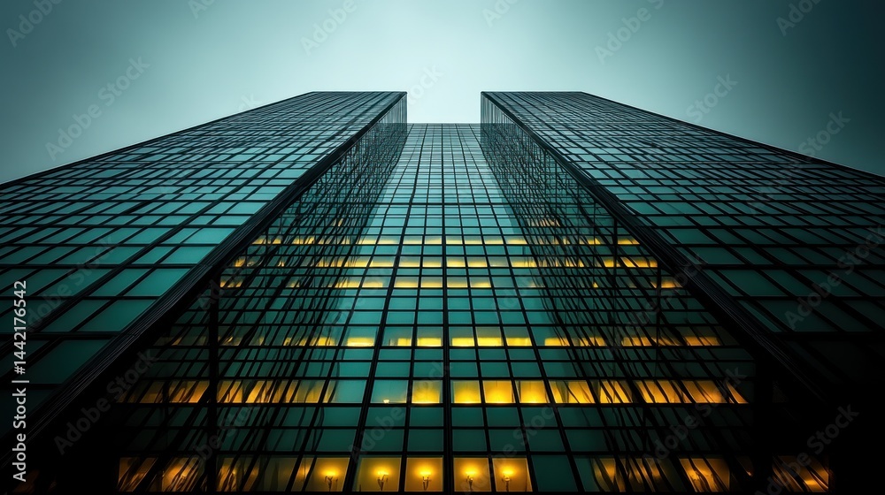 custom made wallpaper toronto digitalCityscape, skyscraper, low angle, evening, business