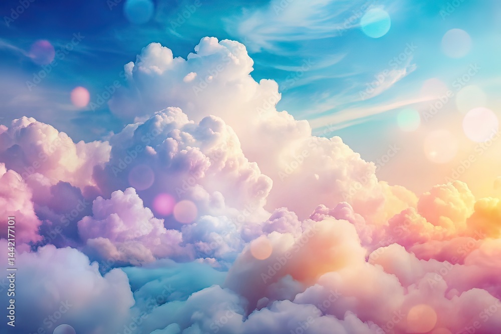 Pastel Cloudscape, Dreamy Sky, Beautiful Clouds, Soft Sky