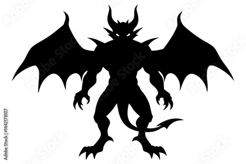 Dragon like creature silhouette vector graphic design with transparent background, dragon, silhouette, creature, mythical, fantasy, beast, vector, design, illustration, mythical creature, legend