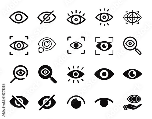 Minimalist Vector Pack: Eye Icon for Submission – Perfect for Creative Projects