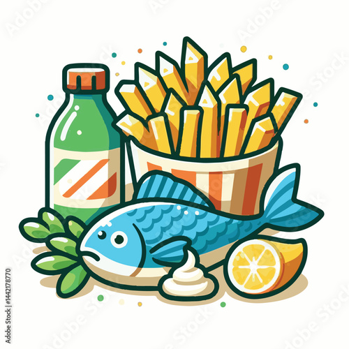 meal, fish, chips, food, lunch, cuisine, fried, dinner, english, crispy, british, fresh, unhealthy, cod, traditional, background, seafood, dish, fillet, lemon, batter, delicious, takeaway, fish and ch