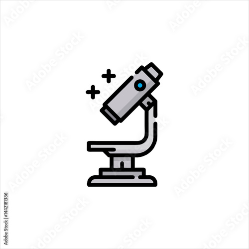 microscope isolated on white