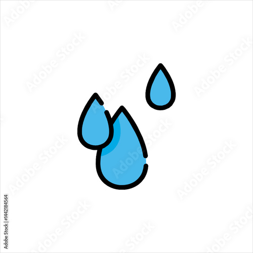 blue water drop