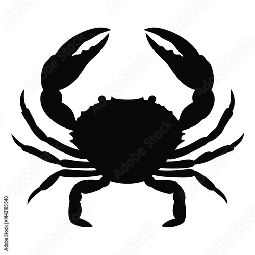 blue crab on white background