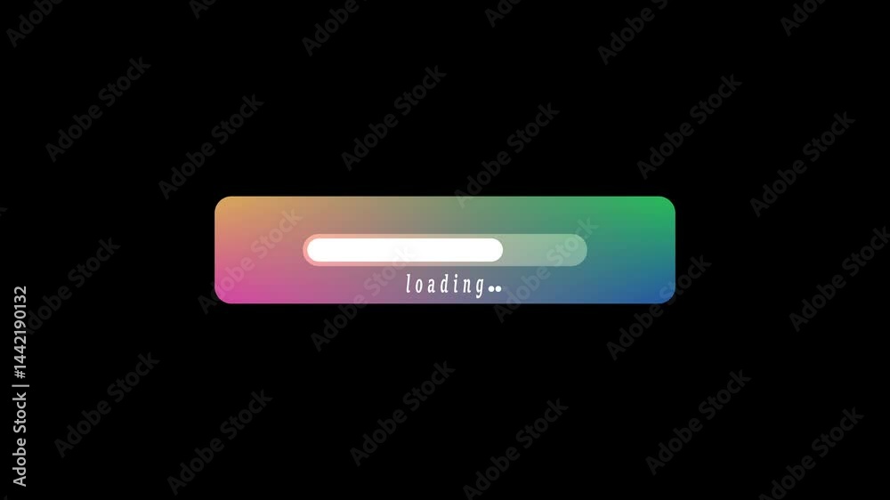 Loading progress bar.Download sign on transparent background. Load icon. Data loading bar. Loading progress bar.Download sign on transparent background. Load icon. Data loading bar.