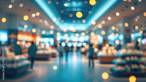 Wallpaper Mural Mall image blurred with a bokeh background. Torontodigital.ca