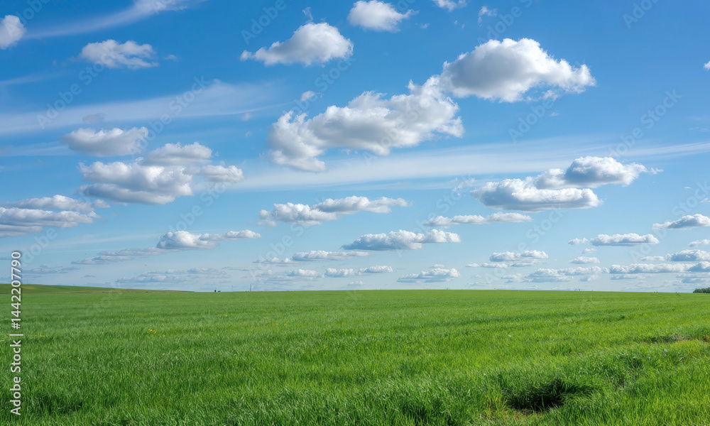 Open Sky and Green Grass Open Sky and Green Grass