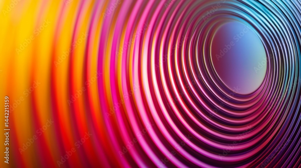 Bright Circular Patterns in Vibrant Colors and Smooth Gradients