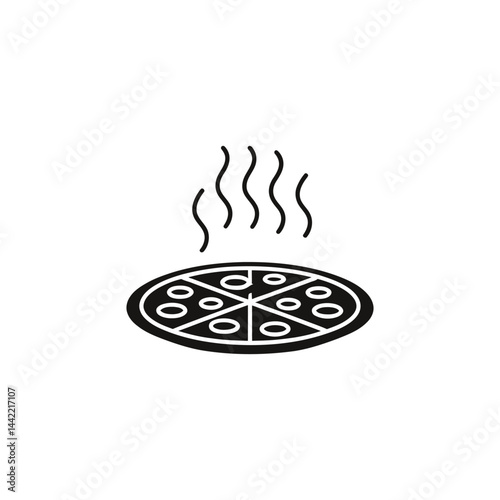 Pizza Vector Icon Illustration
