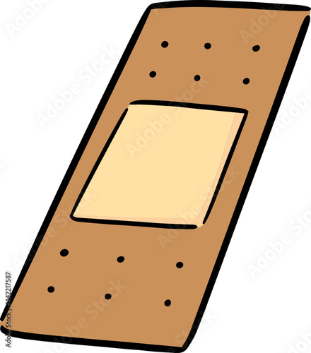 Illustration of medical plaster
