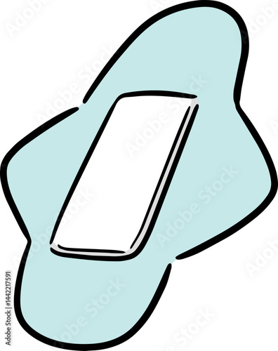 Illustration of medical plaster
