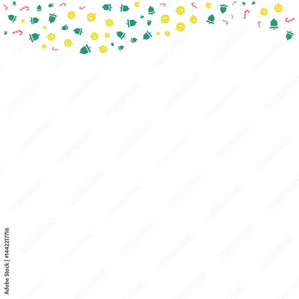 Obraz premium Christmas Element Footer