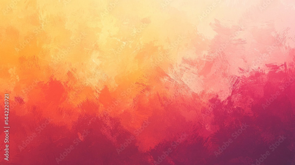 Abstract Colorful Background in Warm Shades of Red and Yellow