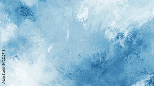 Wallpaper Mural Abstract Blue and White Paint Texture with Soft Brush Strokes Torontodigital.ca