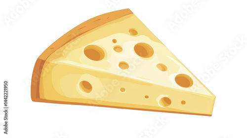 Wallpaper Mural Triangular cheese block features various sized holes in its textured surface, a delectable dairy product. on a transparent background, PNG image, PNG file. Torontodigital.ca