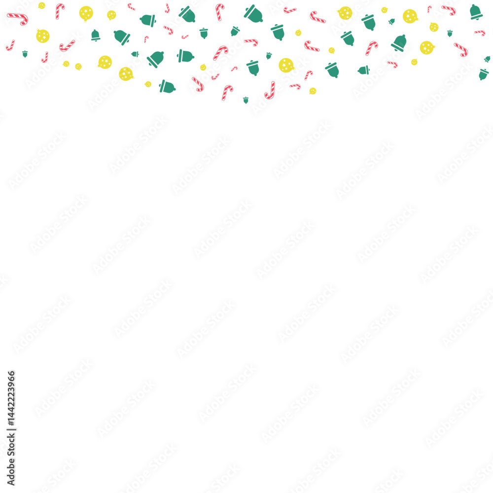 Obraz premium Christmas Element Footer