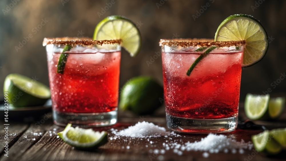 Homemade Tomato Juice Michelada with a Salted Rim Homemade Tomato Juice Michelada with a Salted Rim