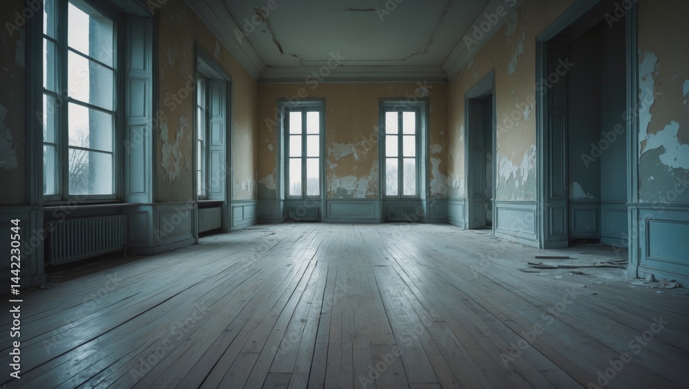 Room without occupants while being renovated Room without occupants while being renovated