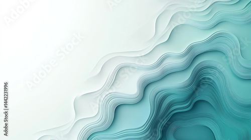 Elevate your professional presentations with this clean, abstract PowerPoint background. Featuring soft pastel blues and greens, minimalist lines, and elegant geometric shapes for a modern, corporate 