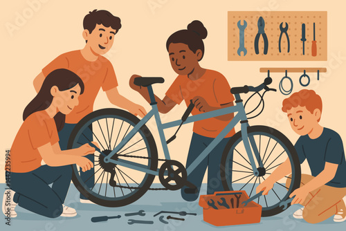 Practical skills are fostered through a flat hands-on educational setting
