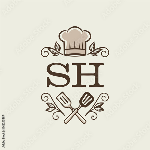 Restaurant logo Chef hat restaurant logo company restaurant logo