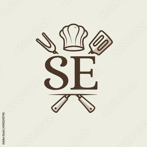 Restaurant logo Chef hat restaurant logo company restaurant logo
