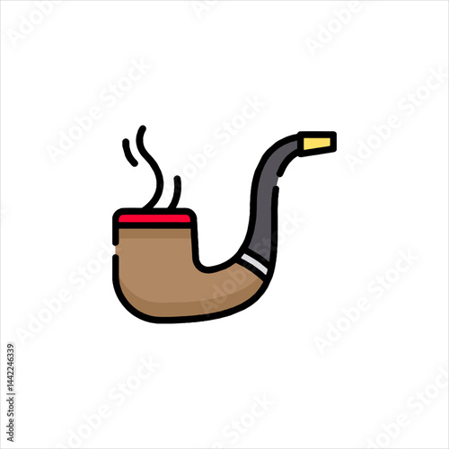tobacco pipe vector illustration