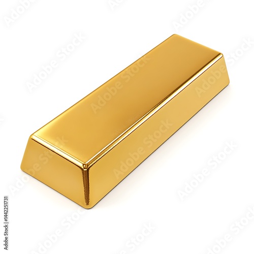Gold Bar isolated on white background