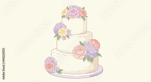 Wedding Cake Illustration