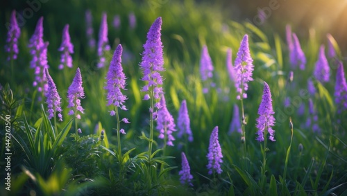 Traditional medicine and Baikal skullcap captured in soft focus photo