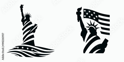 The liberty. Symbol Vector Clip art. autonomy personal freedom a vital ideal individual independence core ethic.